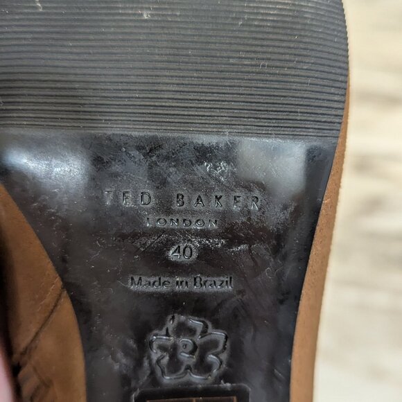 Ted Baker Suede Ankle Boots – Classic Neutral Style, Size 40 - Picture 8 of 8